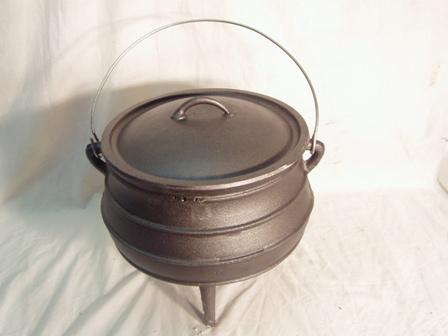 You will see this iron pot in different sizes in all Puerto Rican homes.  This is the traditional pot that we use to make our del…