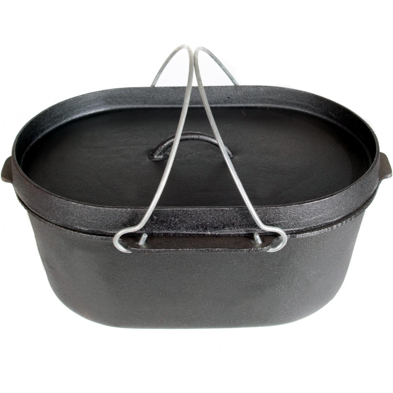 Oval Casserole Camp Pot - Cajun Classic Cookware ·