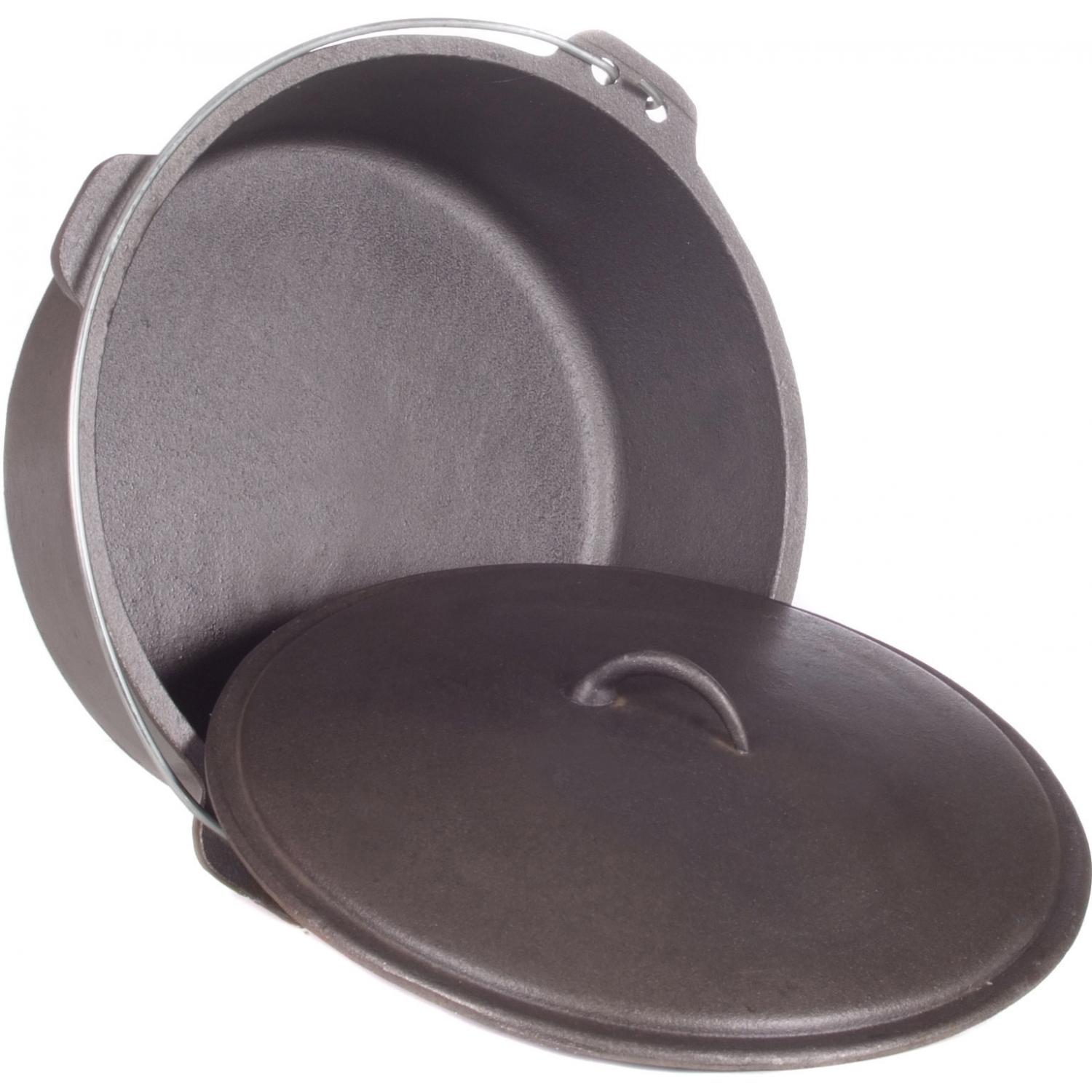 Cajun Classic 15-Quart Oval Seasoned Cast Iron Casserole Pot With Dome Lid  - GL10483S : BBQGuys