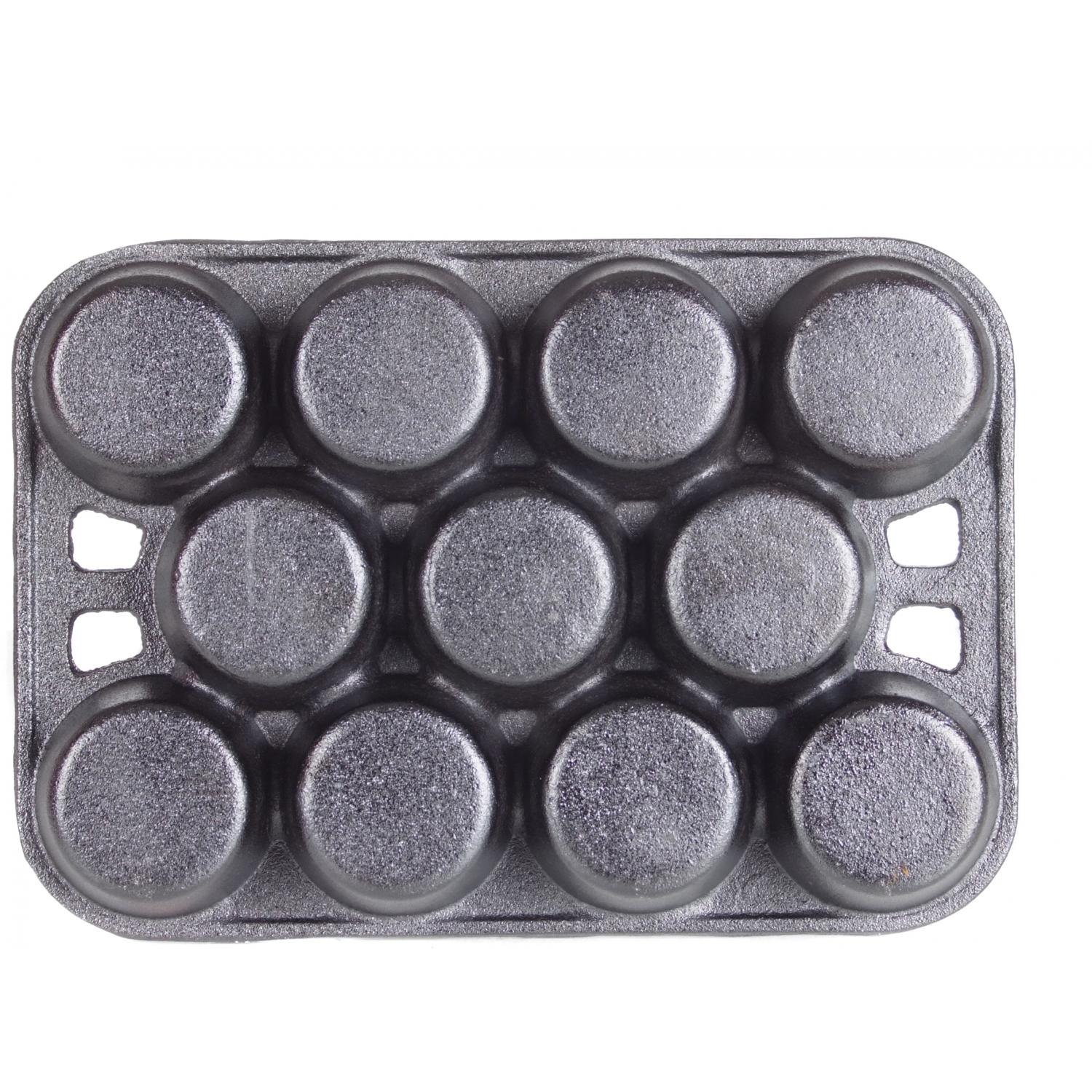 10492ES - Muffin Pan 11 Hole - Cast Iron ·