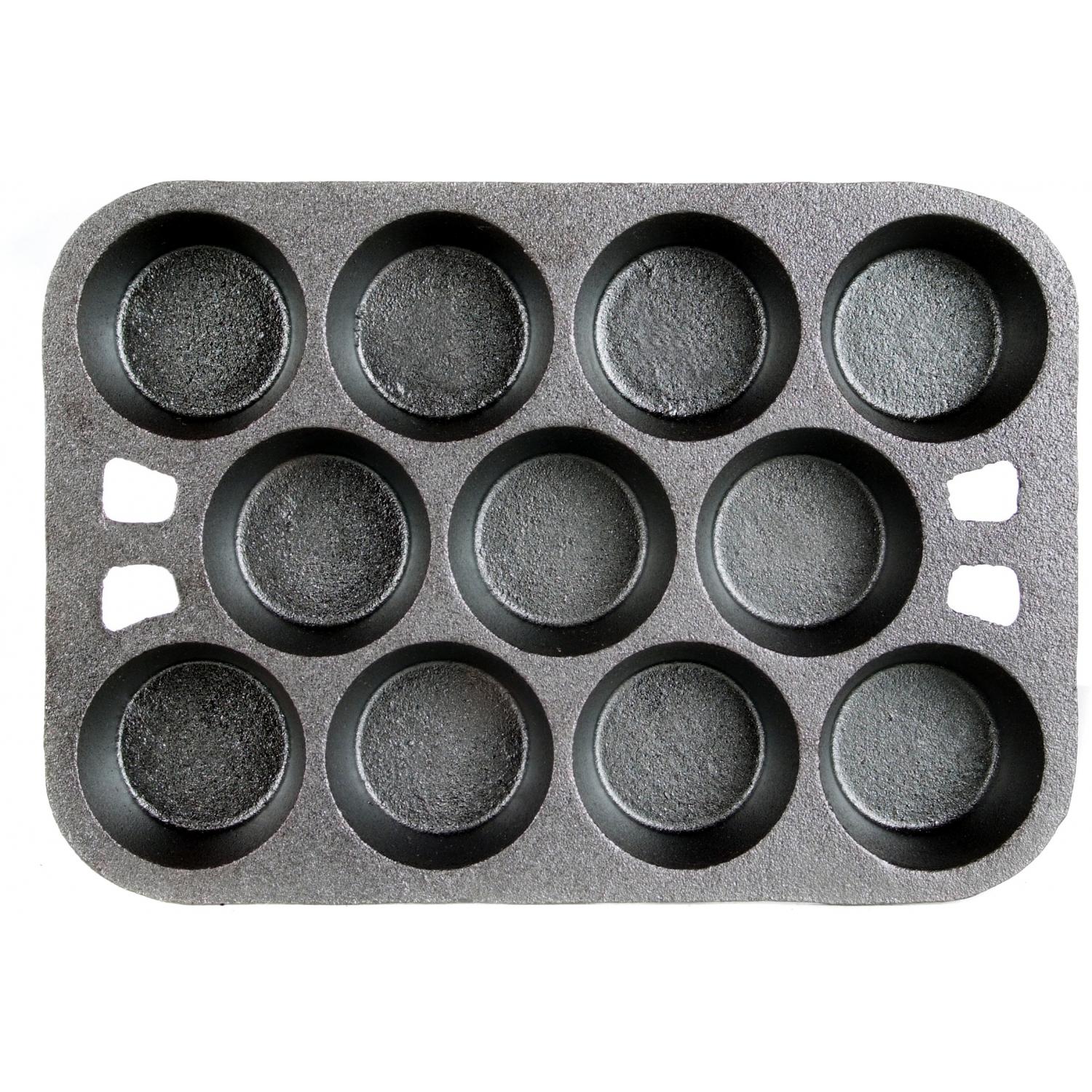 10492ES - Muffin Pan 11 Hole - Cast Iron ·