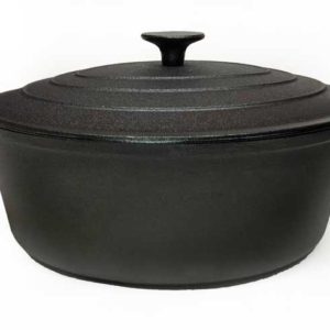 Cajun Classic 5-Quart Seasoned Cast Iron Oval Casserole Pot - GL10499A1S :  BBQGuys