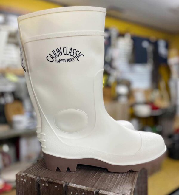 10560 – WHITE PVC BOOTS 13″ (MENS) Size 5-13 - CAJUN CLASSIC